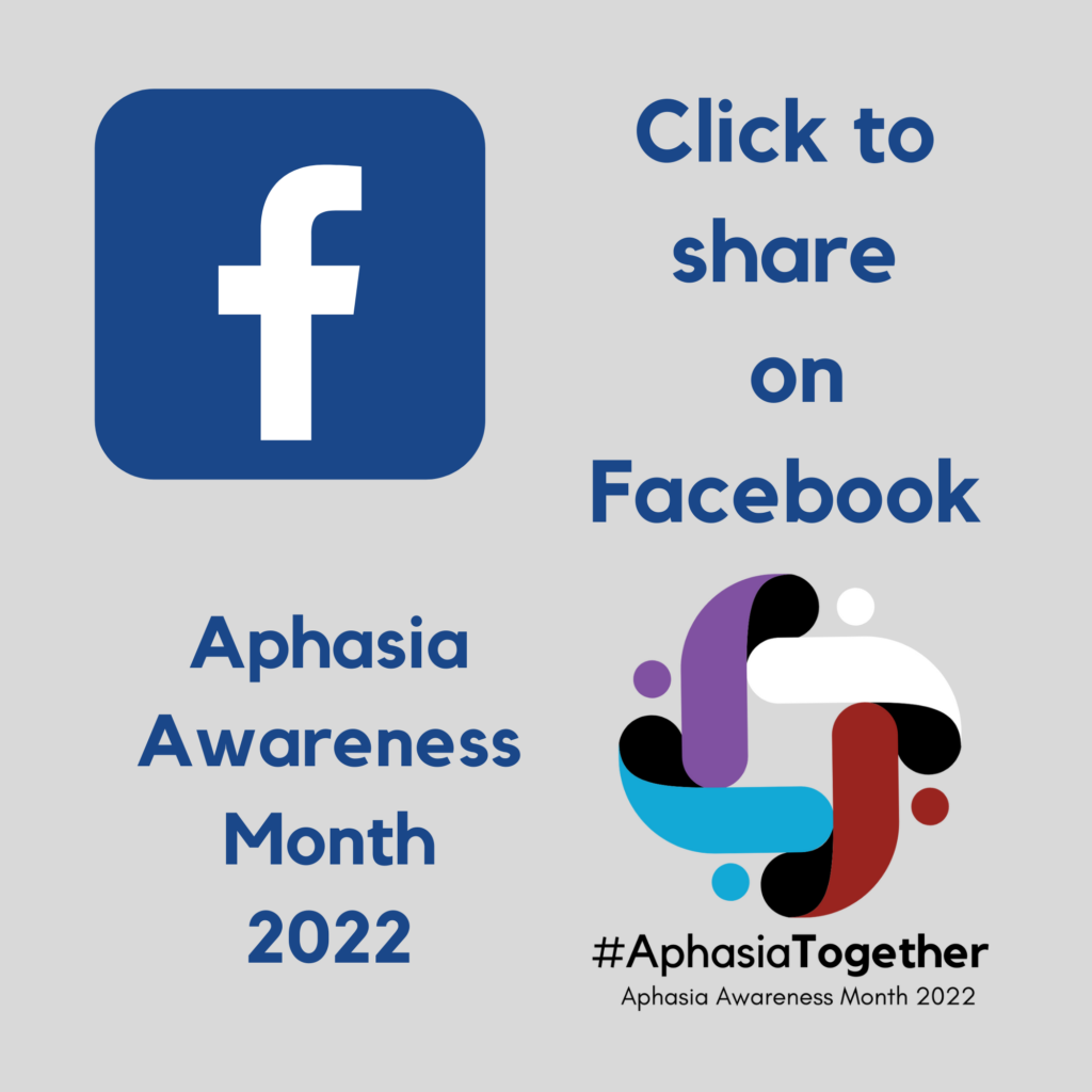 share our aphasia awareness message on facebook